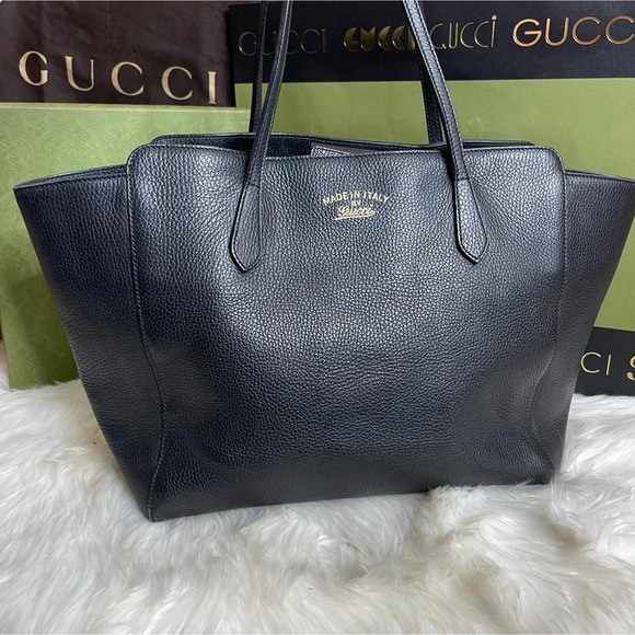 💎✨EXTRA LARGE✨💎 Gucci Black Leather Shoulder bag